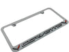 C7 Corvette License Plate Frame - Chrome with C7 Crossed Flags Logo - Chrome