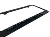 C8 Corvette Stingray License Plate Frame - Black with Black C8 Stingray Fish Logo