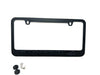 C8 Corvette Stingray License Plate Frame - Black with Black C8 Stingray Fish Logo