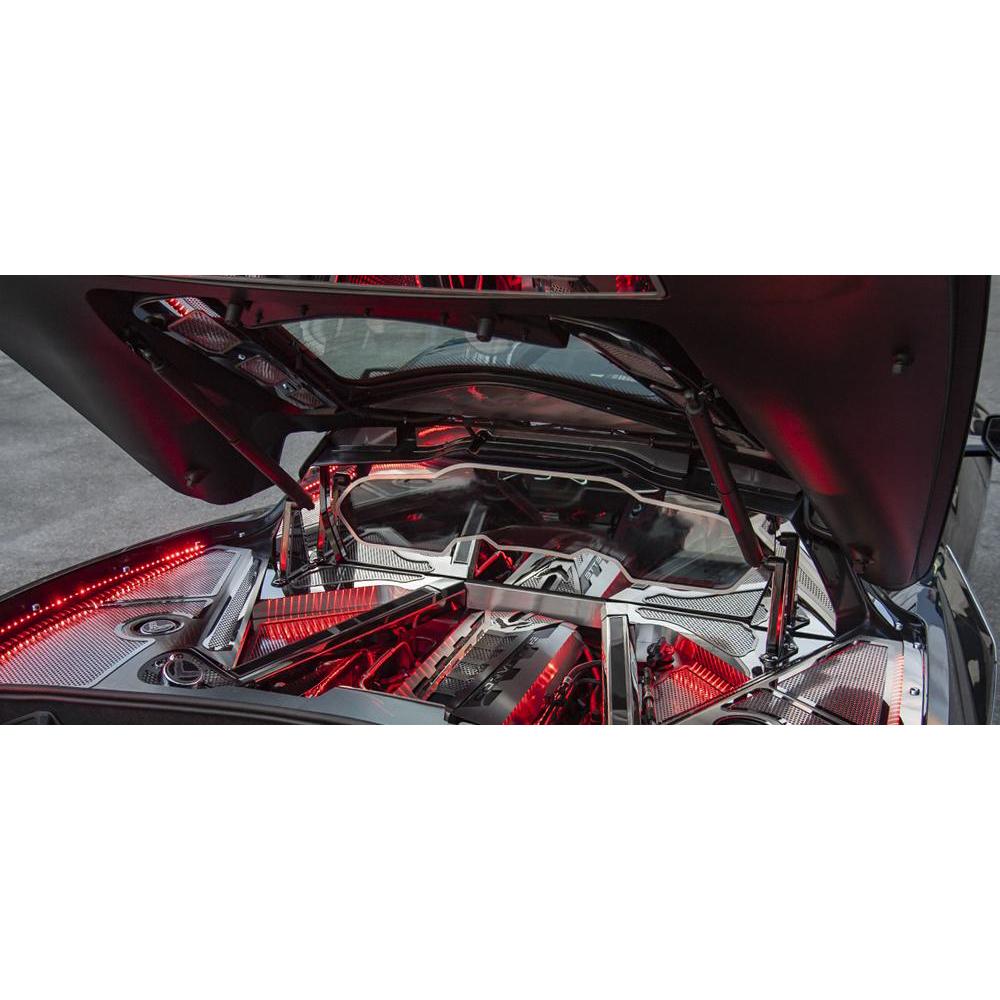 C8 Corvette Rear Window Frame Polished Stainless Steel w/Brushed Trim-SR1 Performance