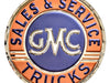 GMC Trucks Sales & Service Stainless Steel Wall Hanging Sign - 22"