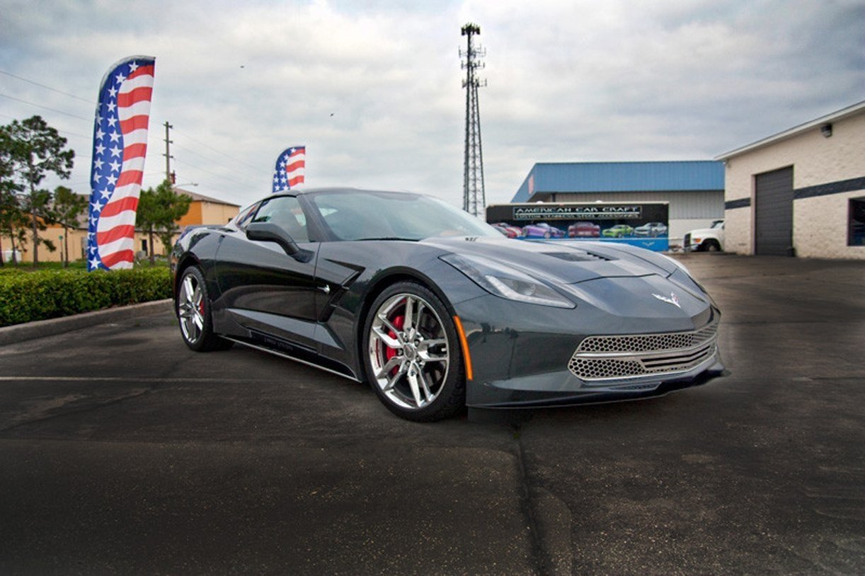 2014-2017 C7 Corvette Stingray - 3pc Retro Matrix Series Front Grille