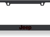 Jeep Word - Black License Plate Frame