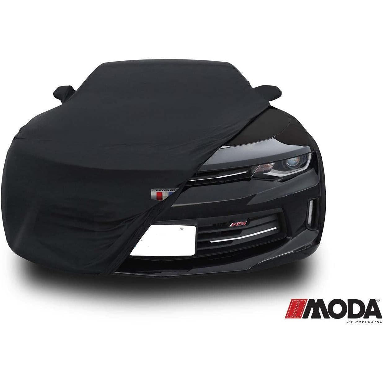 MODA Stretch Black Indoor Car Cover 2016-Present Camaro Car Cover with Bag and Logo-SR1 Performance