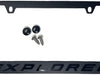 Ford Explorer License Plate Frame - Black on Black
