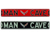 C7 Corvette Crossed Flag Emblem Man Cave - Metal Sign