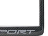 2010-2013 C6 Corvette License Plate Frame - 100% Real Carbon Fiber