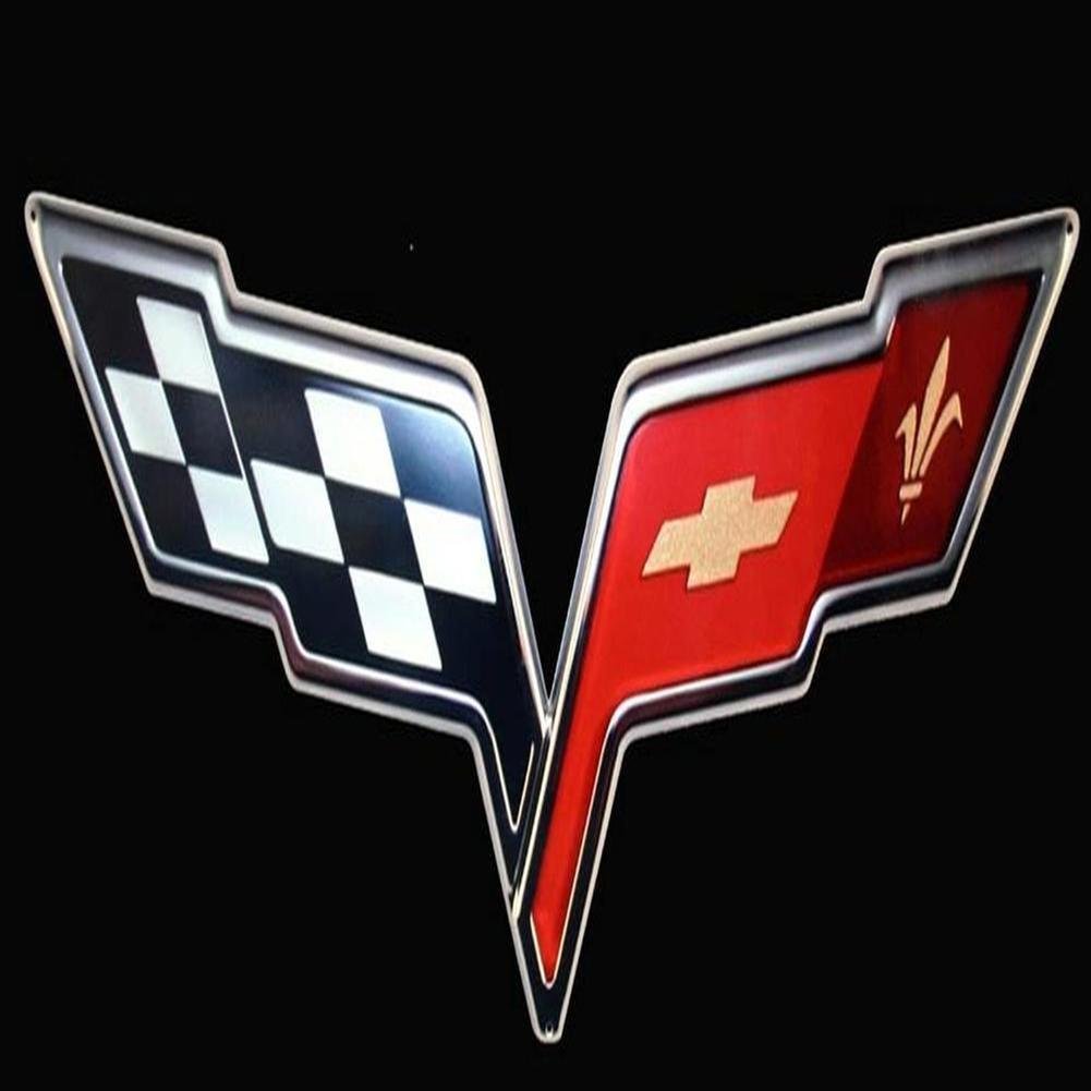 Corvette C6 Metal Wall Sign - 18" x 7"-SR1 Performance