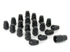 Black Acorn Lug Nuts & Wheel Locks Kit