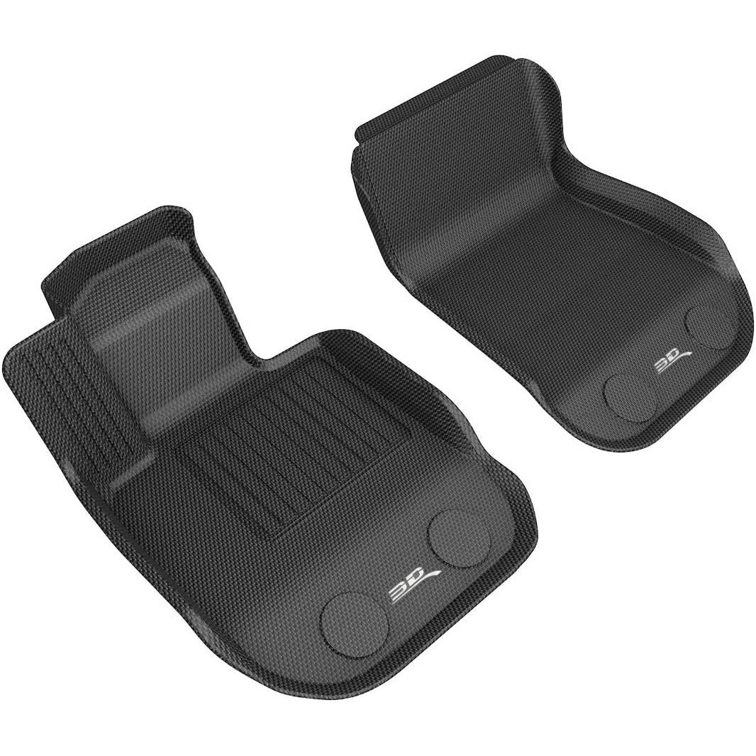 3D MAXpider All-Weather Floor Mats for Toyota GR Supra 2020-2022 and BMW Z4 2020-2022 - Kagu Rubber (1st Row only, Black)-SR1 Performance