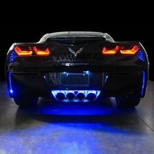 Corvette Rear Fascia/Exhaust LED Lighting Kit : C7 Stingray, Z51 (Orange / Super Bright)-SR1 Performance