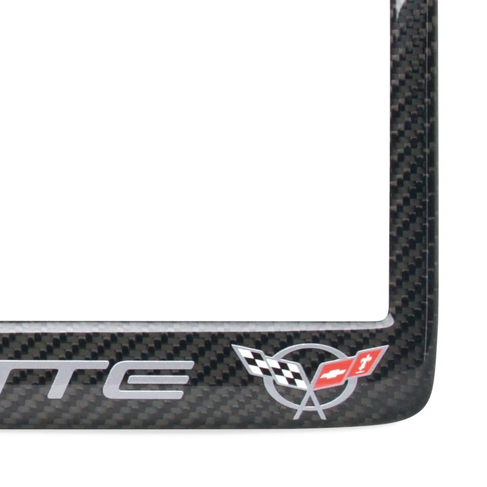 Corvette Z06 405HP License Plate Frame - Carbon Fiber : C5 Z06