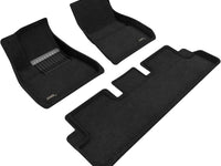 2020-2023 Tesla Model 3 3D MAXpider Custom Fit Elegant Floor Mats - Black-SR1 Performance