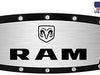 Dodge RAM Tow Hitch Cover - Billet Aluminum with Black Trim