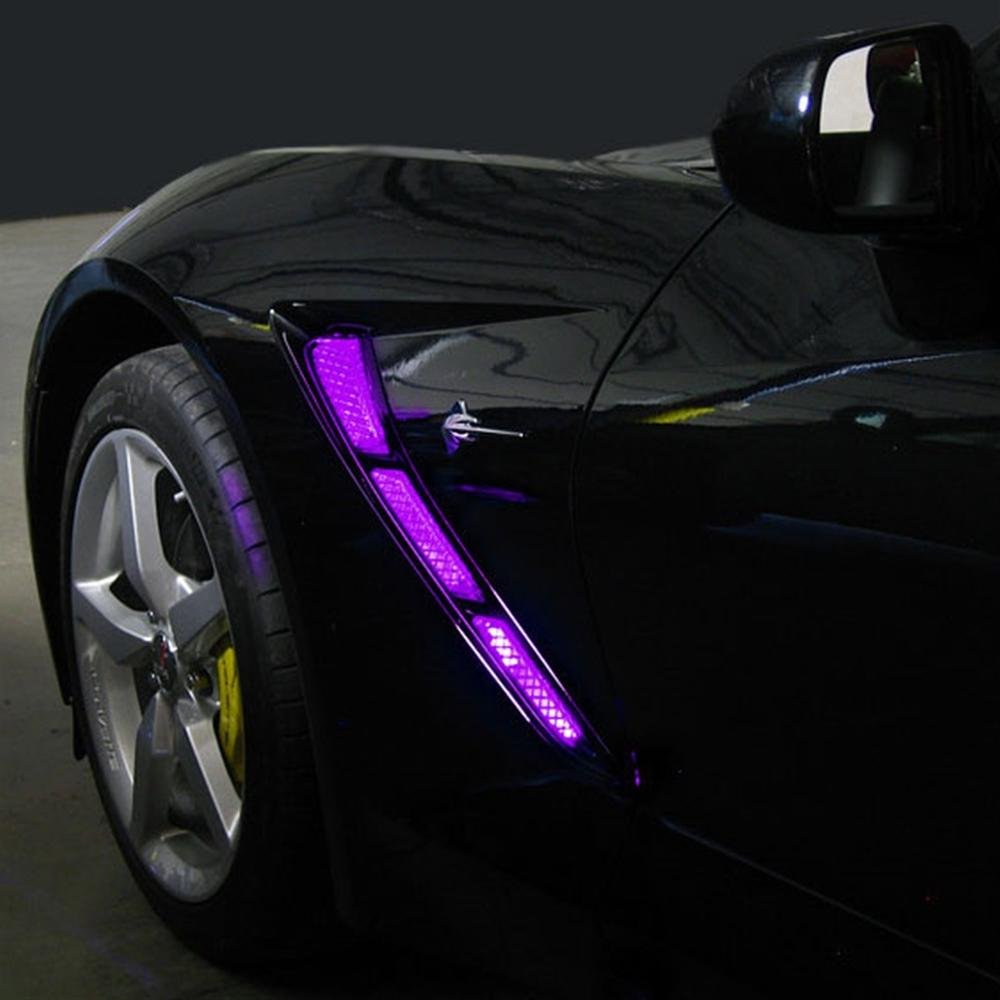 Corvette Side Cove/Hood Scoop LED Lighting Kit with (4) Function Remote : C7 Stingray-SR1 Performance