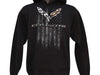 C7 Corvette Men's American Legacy Hooded Sweatshirt - Black