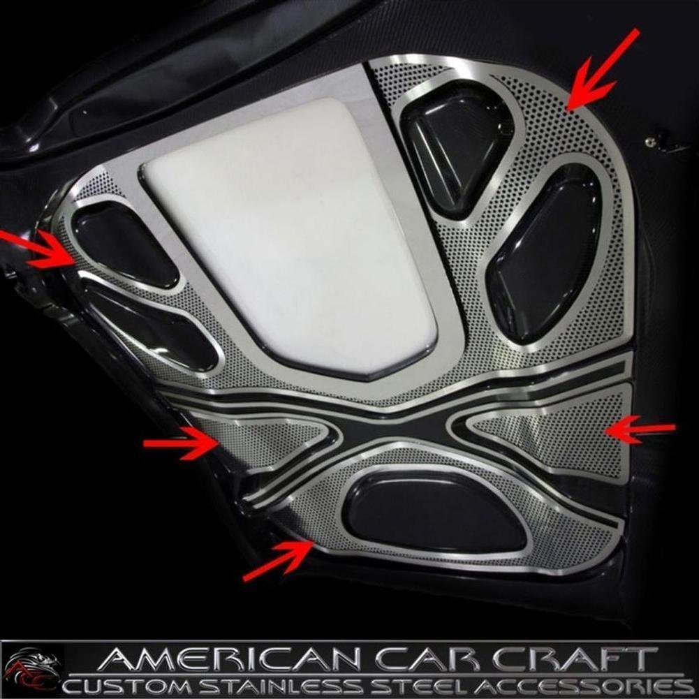 C6 Corvette ZR1 Hood Insert Kit 4 Pc -Perforated Stainless Steel : 2009-2013 ZR1-SR1 Performance