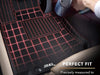 3D MAXpider Custom Fit Kagu Floor Mat (Black) for 2016-2017 Tesla Model X Non-Folding 7-SEAT - 1ST Row 2ND Row 3RD Row