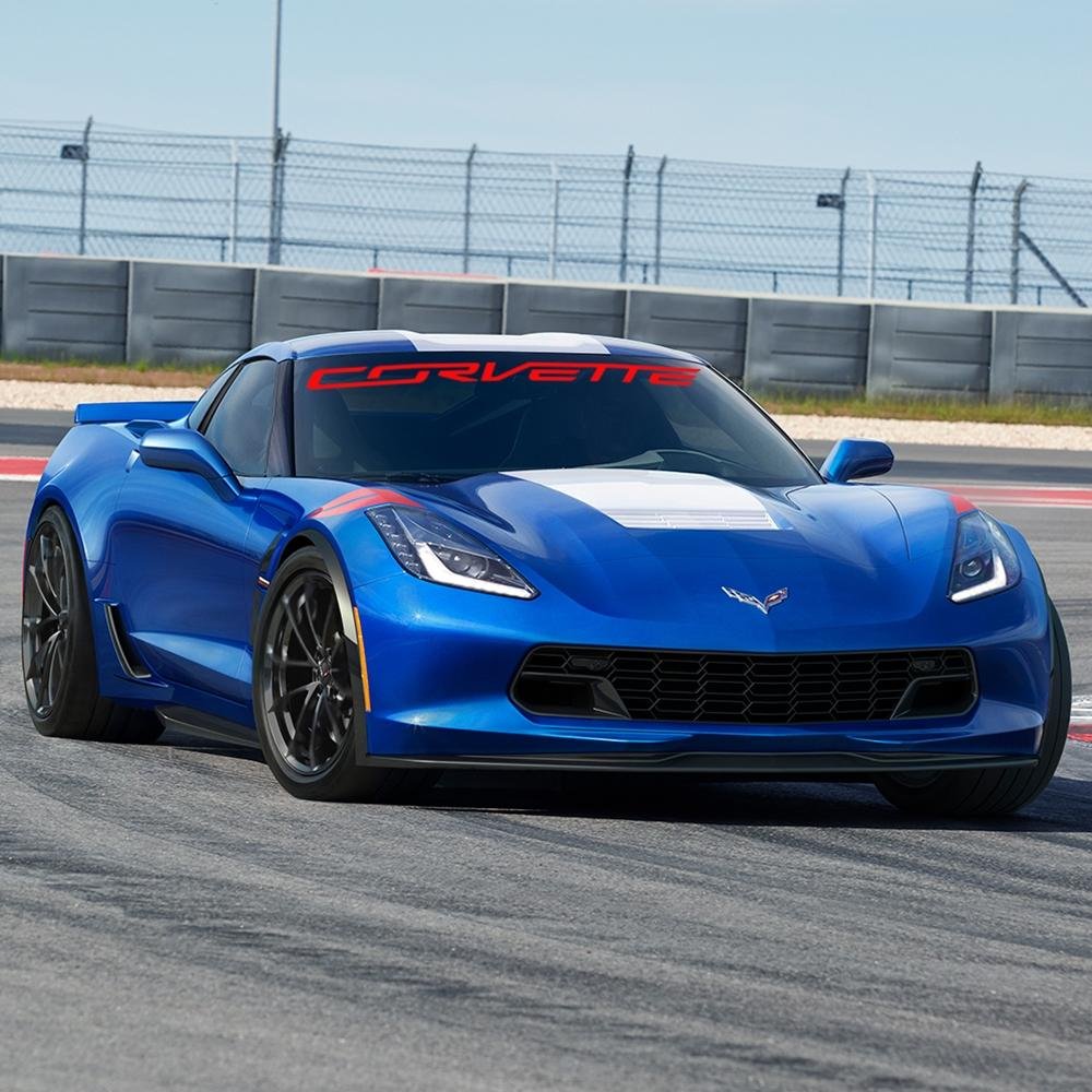 C7 Corvette Windshield Decal Kit (Stingray Script White)-SR1 Performance