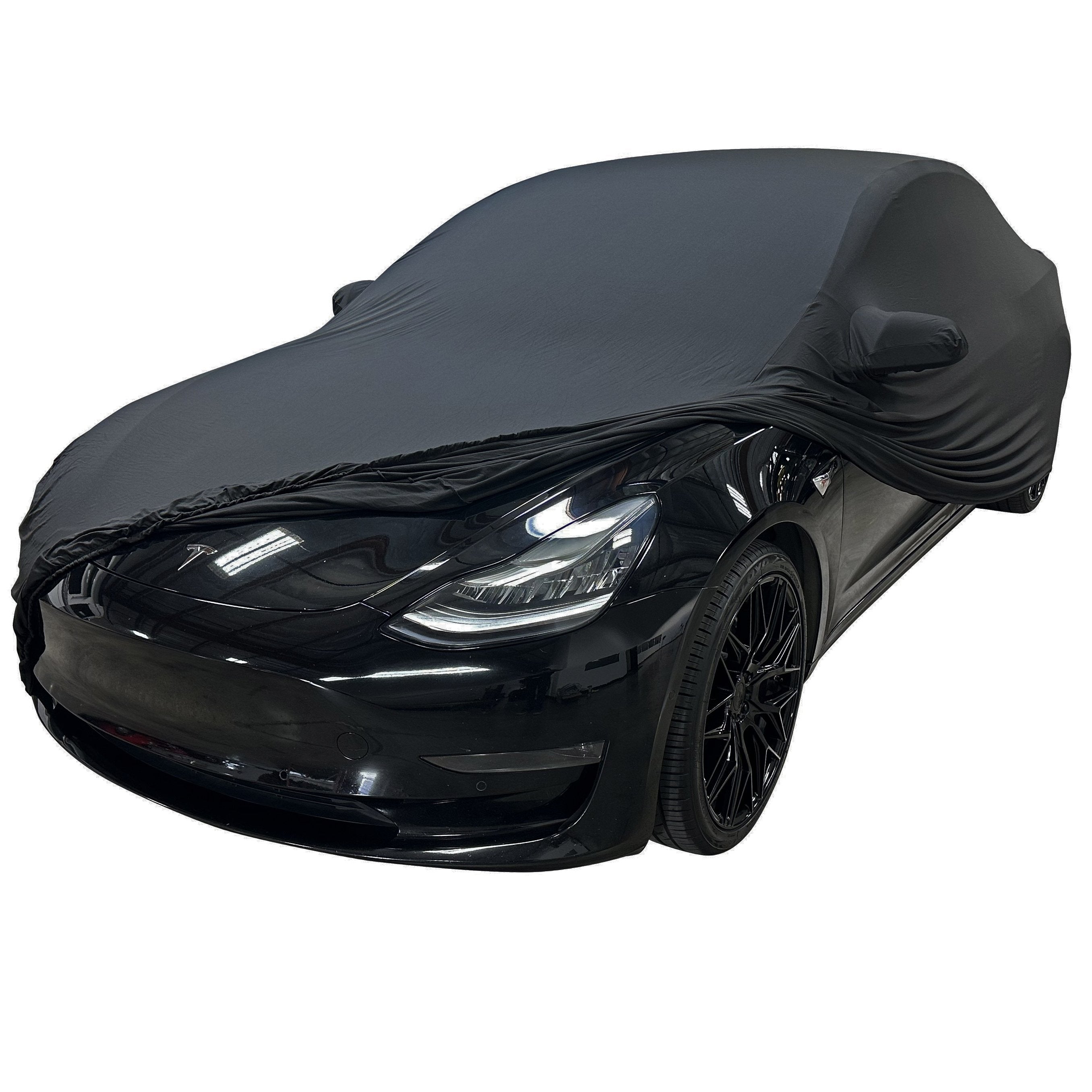 Ultraguard Stretch Satin Indoor Car Cover - The Ultimate Custom Fit for 2017-2023 Tesla Model 3 (Black)-SR1 Performance