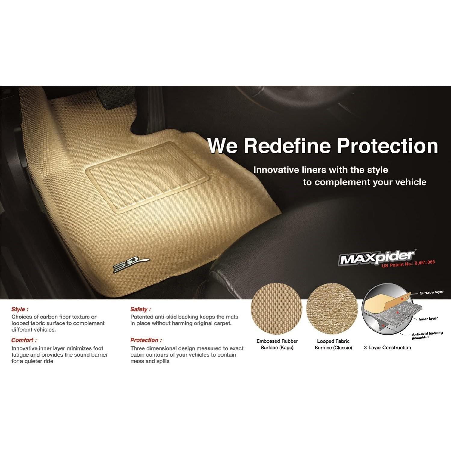 3D MAXpider L1BM09401509 (MAXPM) BMW I3 2014-2018 Kagu Black R1 R2-SR1 Performance
