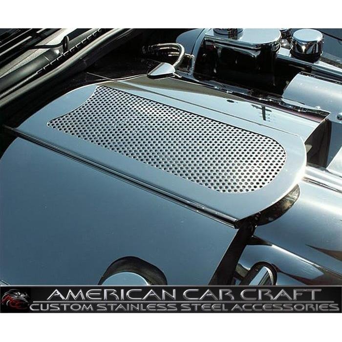 Corvette Plenum Cover - Perforated Stainless Steel : 2005-2013 C6