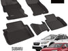 3D MAXpider Complete Set Custom Fit All-Weather Floor Mat for Select Subaru Impreza/Crosstrek Models