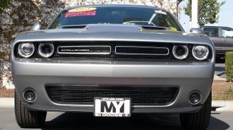 2015-2023 Dodge Challenger with Adaptive Cruise Sto-N-Sho Removable Take Off Front License Plate Frame Bracket