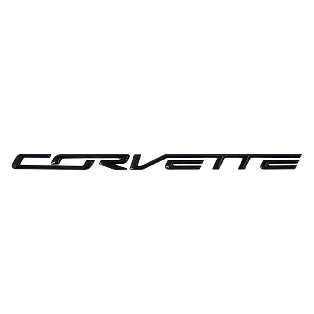 Corvette GM/OEM Rear Bumper Letters - Carbon Flash : C7 Stingray, Z51, Z06-SR1 Performance