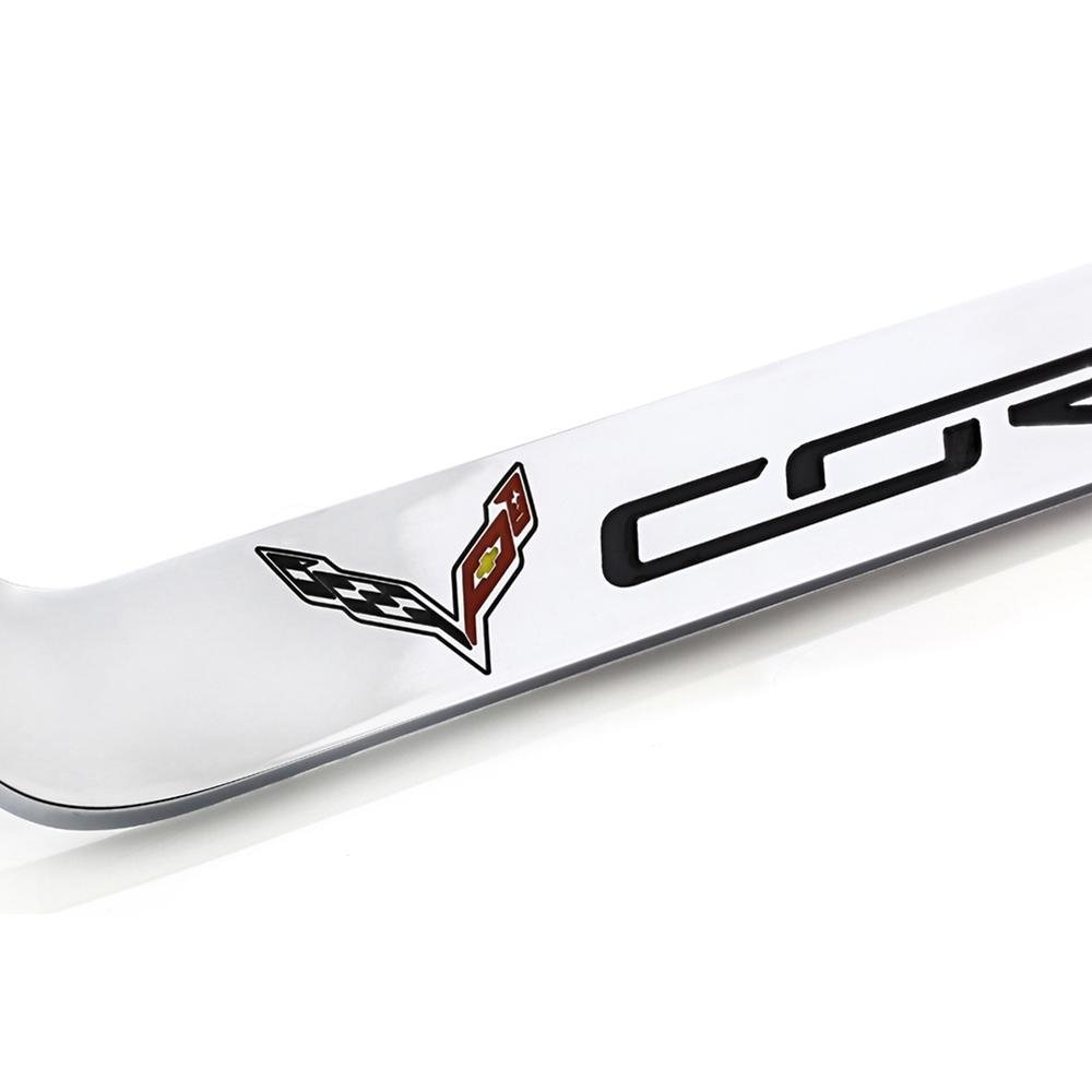 C7 Corvette Stingray License Plate Frame - Chrome-SR1 Performance