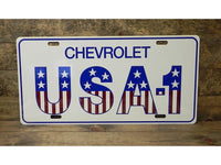 USA Chevrolet Supersized License Plate Metal Sign - Red, White, Blue - 35" X 17.5"-SR1 Performance