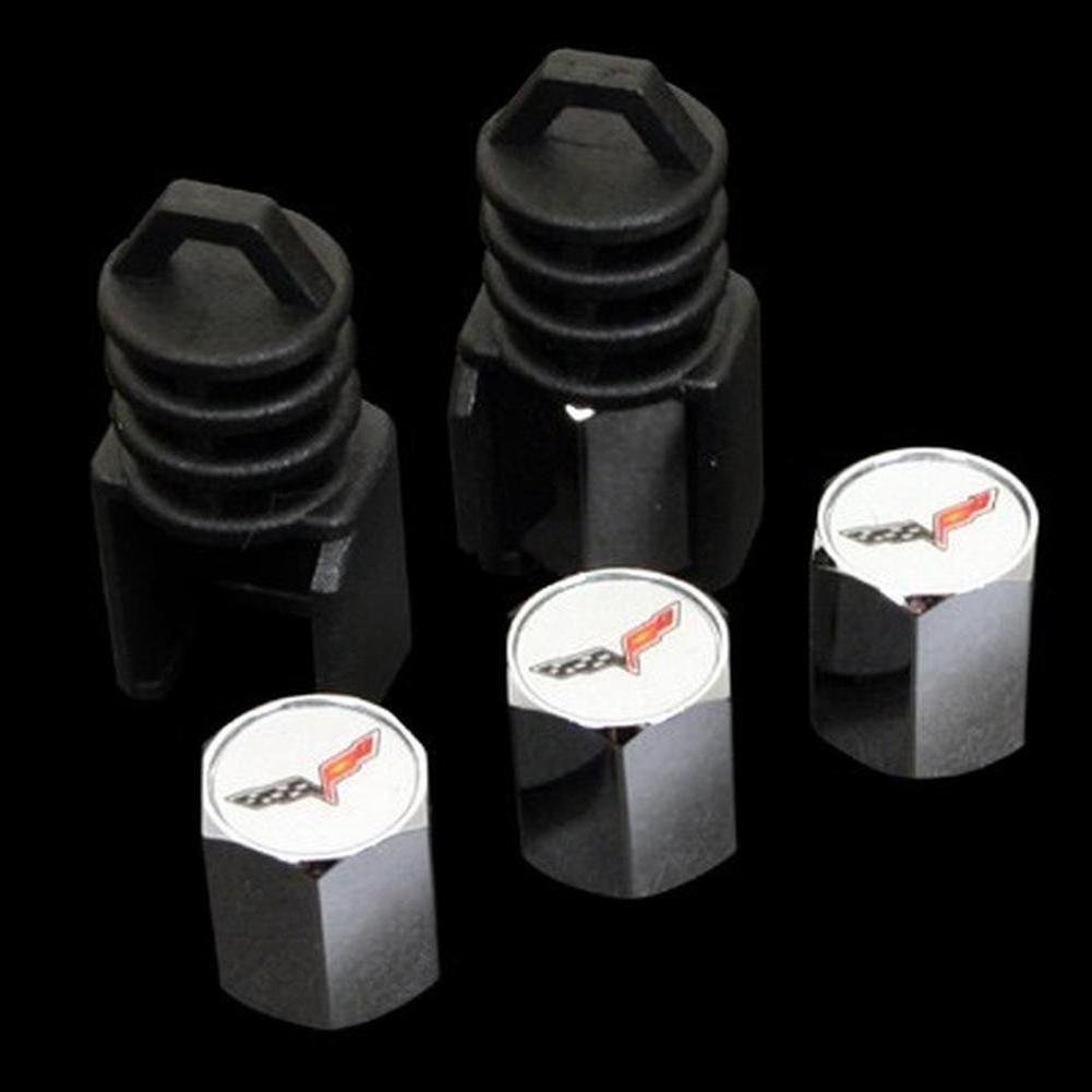 Corvette Valve Stem Caps - Theft Deterrent : C6-SR1 Performance