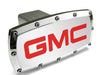 GMC Tow Hitch Cover - Billet Aluminum with Red Logo