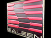 Saleen Logo Elite Stainless Steel Wall Hanging Sign - Red/Black : 23" x 31"