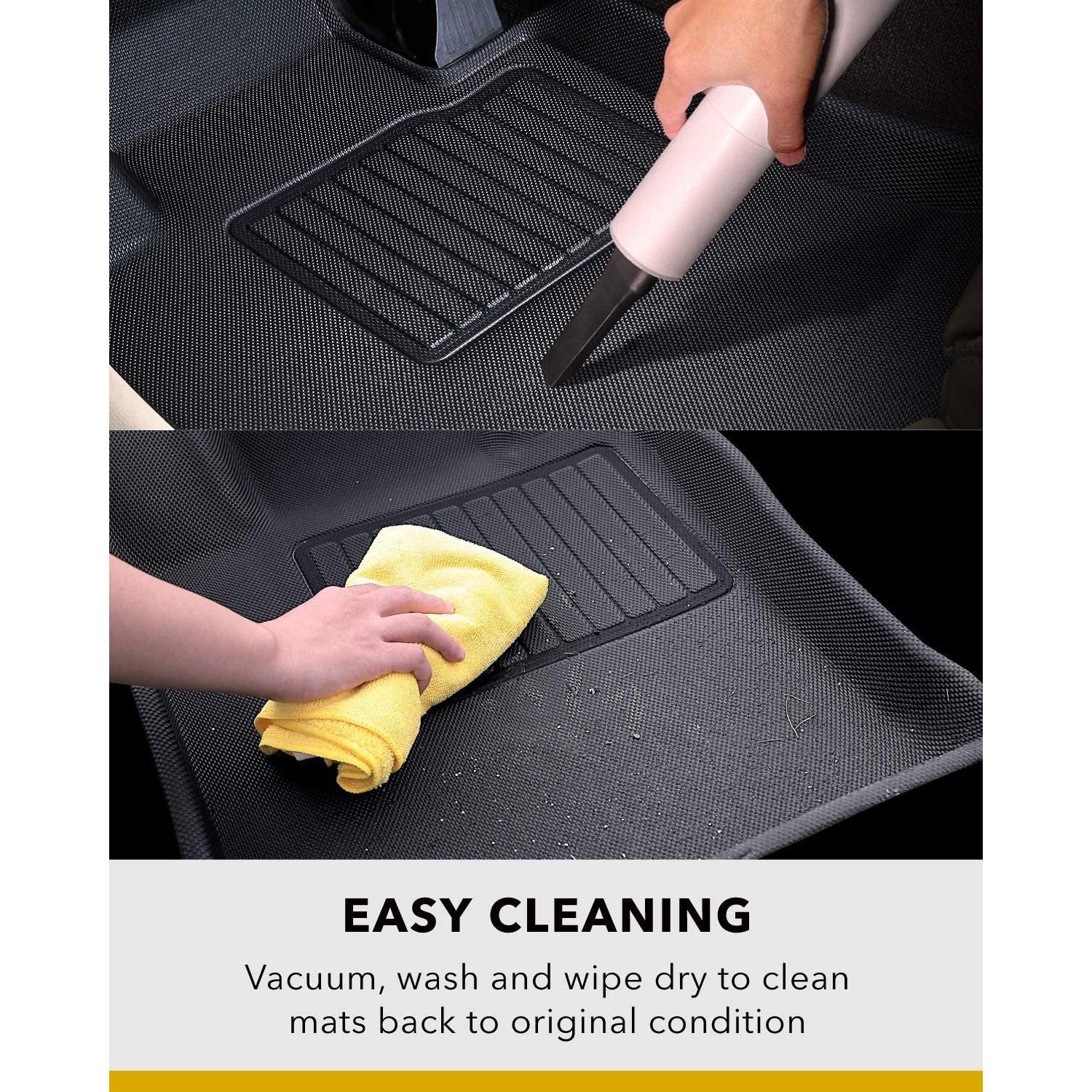 2021-2022 Tesla Model Y 3D MAXpider All-Weather Floor Mats Custom Fit - Black-SR1 Performance