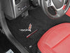 C7 Corvette Grand Sport Lloyds Floor Mats w/ Crossed Flags - Jet Black