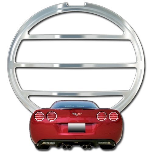 Corvette Taillight Bezels - Billet Aluminum Black 4 Pc. (Set) : C6,Z06,ZR1,Grand Sport-SR1 Performance
