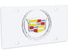 Eurosport Daytona Cadillac Stainless Steel License Plate with Crest Logo