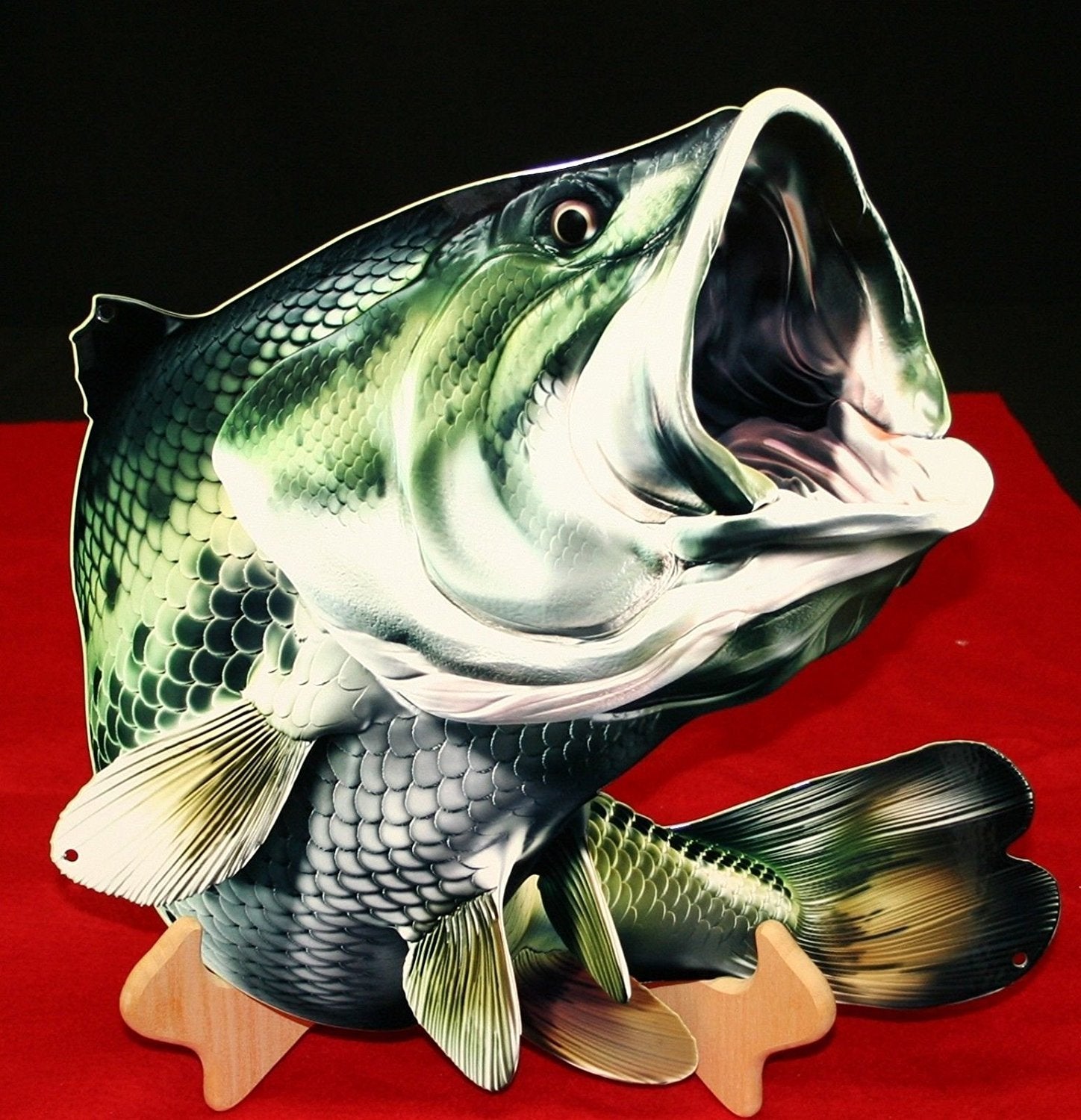 Largemouth Bass Metal Wall Sign - 16" x 15"