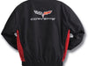 C6 2005-2013 Corvette Jacket - Black and Red Twill Embroidered