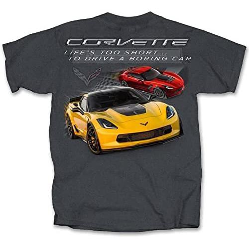 C7 Z06 Corvette Life's Too Short Tee Shirt - Dark Grey-SR1 Performance