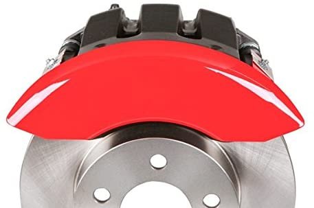 MGP Caliper Covers 14036SCS5RD Caliper Cover with Red Powder Coat Finish, (Set of 4)