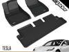 2020-2021 Tesla Model 3 All Weather Floor Mats 3D MAXpider Custom Fit Kagu-Black