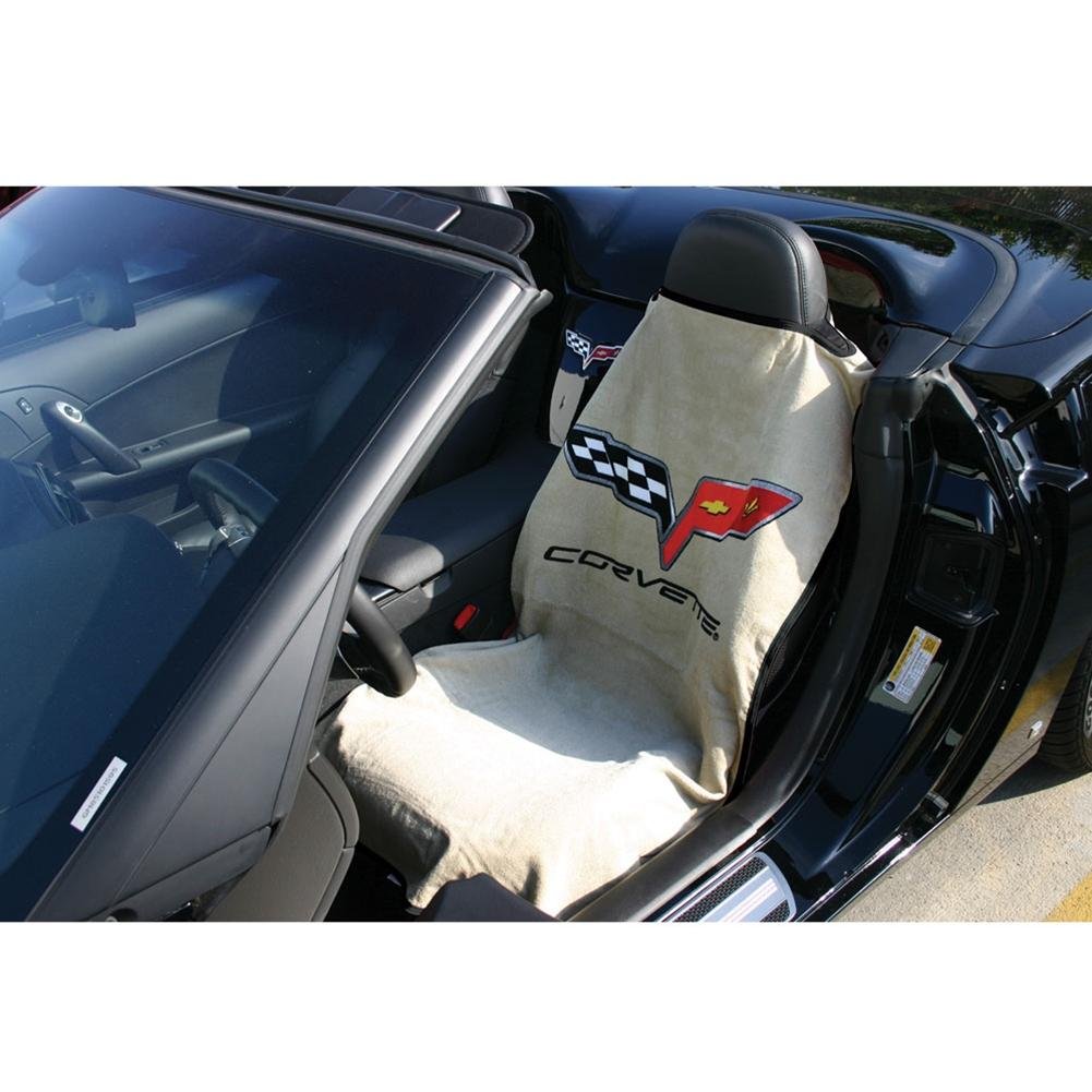 Corvette Seat Armor Protective Cover - Black Pair (05-13 C6, Grand Sport, Z06, ZR1)-SR1 Performance