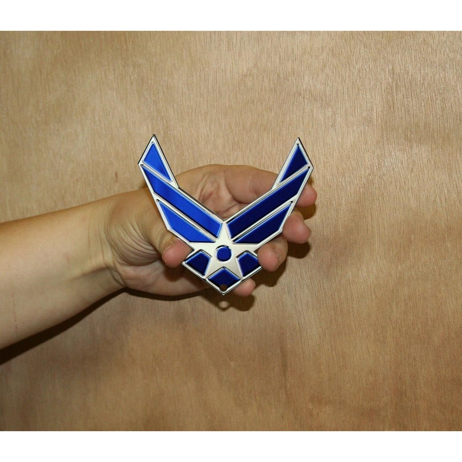 US Air Force Ribbon Logo Truck Magnet Emblem - 4" x 4"-SR1 Performance