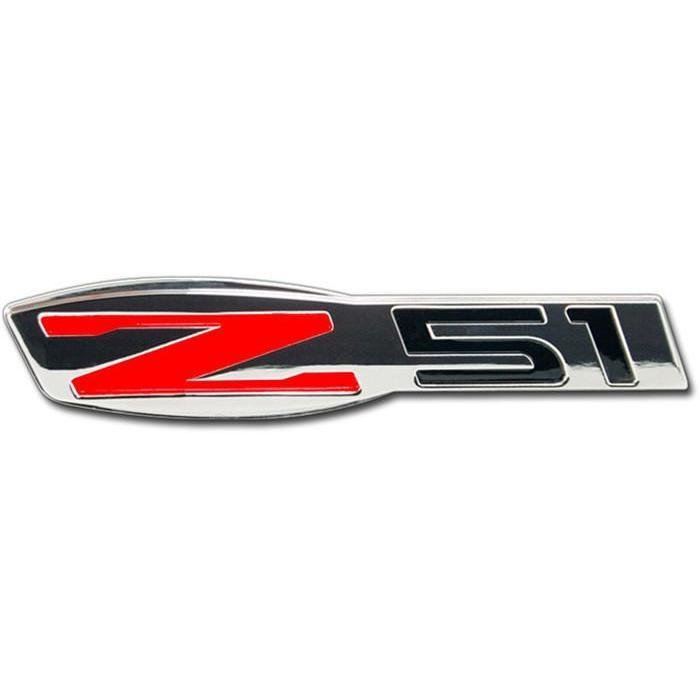 Corvette Z51 Billet Chrome Badge : C6 (1)-SR1 Performance