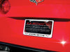C6 Corvette License Plate Frame - Chrome with Double Logo & Script