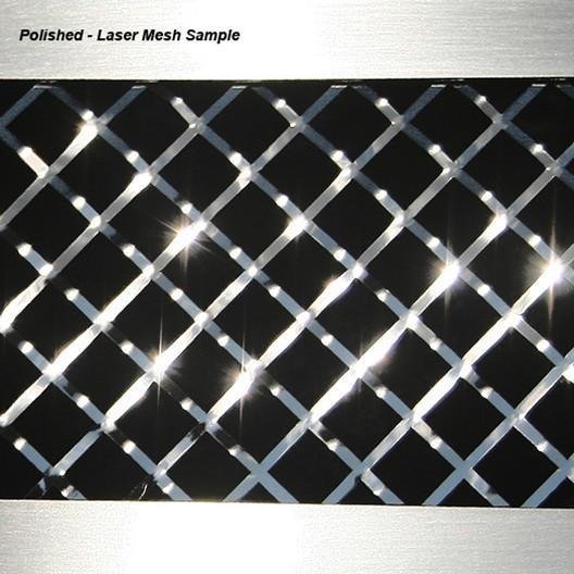 Corvette C6Z06/Grand Sport/ZR1 Laser Mesh Vent Grills Rr Side 2 Pc SS Pol-SR1 Performance