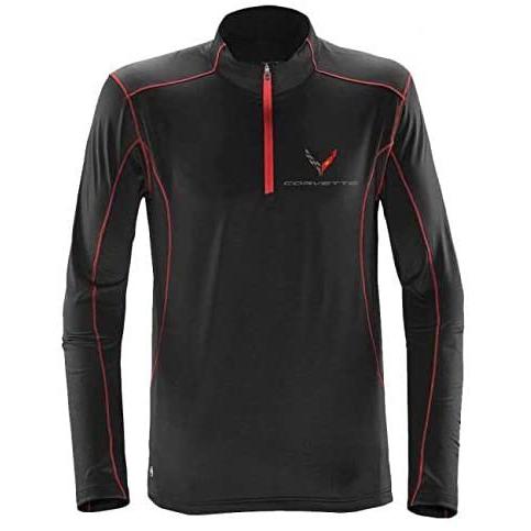 C8 Corvette Next Generation Stingray Quarter-Zip Fleece : Black-SR1 Performance