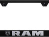 Dodge Ram License Plate Frame Stainless Steel Black